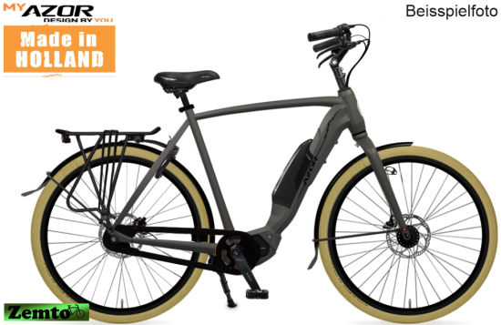 AZOR E-Bike "KIJKDUIN" Mittelmotor, 28 Zoll, 7 Gang, konfigurierbar